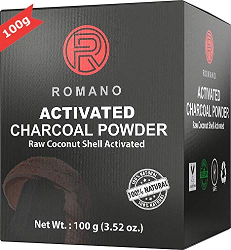Product Cover Activated Charcoal Teeth Whitening Powder Organic Natural Tooth Whitener Stain Remover Black Toothpaste for Sensitive Teeth Safe on Gums & Enamel Non-Abrasive Raw Coconut Shell Food Grade