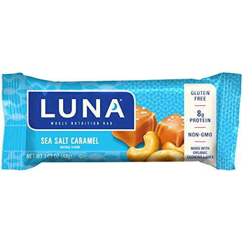 Product Cover LUNA BAR - Gluten Free Bars - Sea Salt Caramel Flavor - (1.69 Ounce Snack Bars, 15 Count)