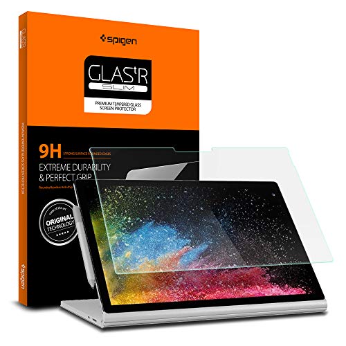 Product Cover Spigen Tempered Glass Screen Protector Designed for Microsoft Surface Book 2 (15 inch)