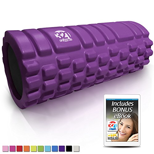 Product Cover 321 STRONG Foam Roller - Medium Density Deep Tissue Massager for Muscle Massage and Myofascial Trigger Point Release, with 4K eBook - Lavender