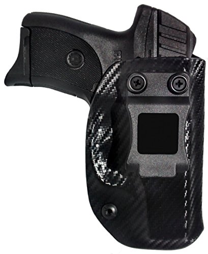 Product Cover Black Jacket Holster IWB KYDEX Holster: fits Ruger EC9S, LC9, LC9s (Carbon Fiber Black - Right Hand)