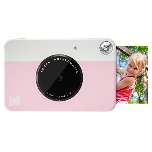 Product Cover Kodak PRINTOMATIC Digital Instant Print Camera (Pink), Full Color Prints On ZINK 2x3 Sticky-Backed Photo Paper - Print Memories Instantly
