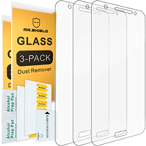 Product Cover [3-Pack]-Mr.Shield for Samsung Galaxy J7 Neo [Tempered Glass] Screen Protector [0.3mm Ultra Thin 9H Hardness 2.5D Round Edge] with Lifetime Replacement