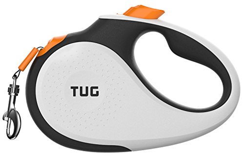Product Cover TUG Patented 360° Tangle-Free, Heavy Duty Retractable Dog Leash with Anti-Slip Handle; 16 ft Strong Nylon Tape/Ribbon; One-Handed Brake, Pause, Lock