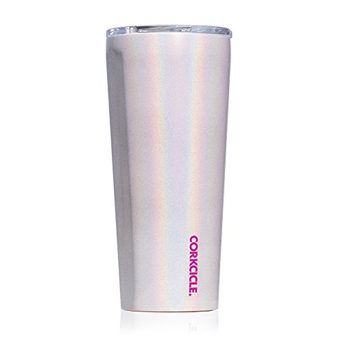 Product Cover Corkcicle 24oz Tumbler - Classic Collection - Triple Insulated Stainless Steel Travel Mug, Sparkle Unicorn Magic