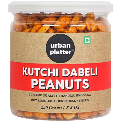Product Cover Urban Platter Kutchi Dabeli Peanuts, 250g [Supreme Quality Bharuch Singdana, Dry Roasted & Generously Spiced]