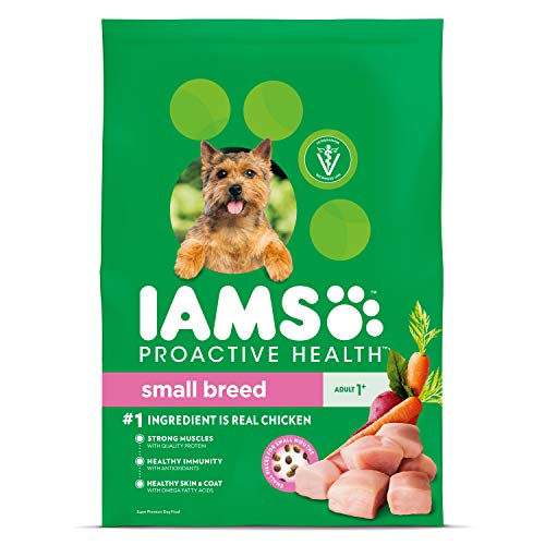 Product Cover IAMS PROACTIVE HEALTH Small & Toy Breed Adult Dry Dog Food for Small Dogs with Real Chicken, 7 lb. Bag