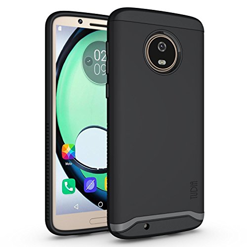 Product Cover Motorola Moto G6 Case, TUDIA Slim-Fit Heavy Duty [Merge] Extreme Protection/Rugged but Slim Dual Layer Case for Motorola Moto G6 [NOT Compatible with Moto G6 Plus](Matte Black)