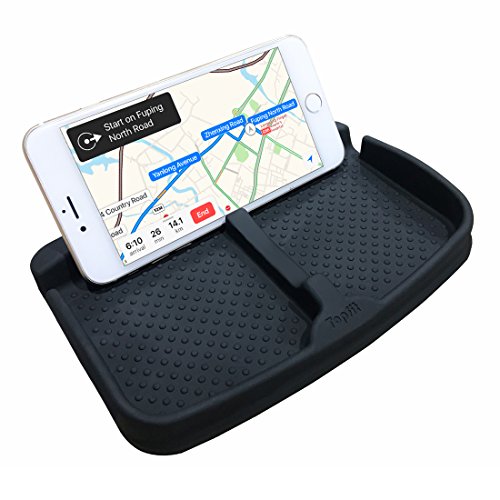 Product Cover Anti-Slip Cell Phone Pad Universal for Car Dashboard Non-Slide Silicone Rubber Gel Mat Cell Phone Holder for Smartphone X/8/7 Plus Galaxy Note 8 S9 S8 Plus or GPS Devices Sunglasses Cards Coins