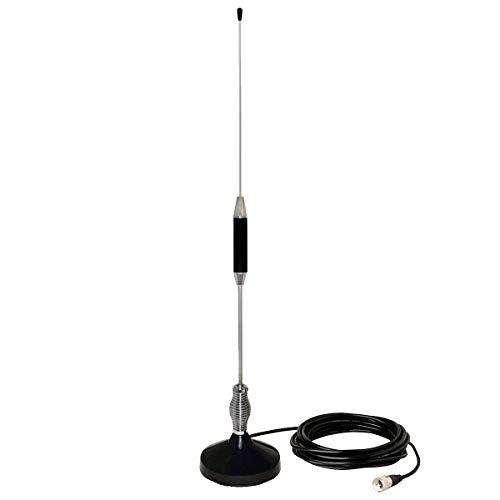 Product Cover CB Antenna 28 inch for CB Radio 27 Mhz,Portable Indoor/Outdoor Antenna Full Kit with Heavy Duty Magnet Mount Mobile/Car Radio Antenna Compatible with President Midland Cobra Uniden Anytone by LUITON