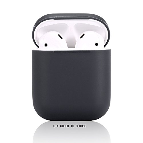 Product Cover Airpod Case Airpods Case,Teyomi Protective Silicone Cover Skin with Sport Strap for Apple Airpods Charging Case(Black)