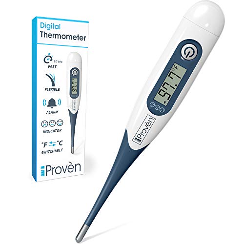 Product Cover [2019 Model] Best Digital Medical Thermometer (Baby and Adult Termometro), Accurate and Fast Readings - Oral and Rectal Thermometer for Children and Babies - DT-R1221A with Fever Indicator
