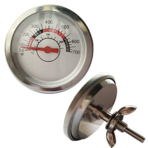 Product Cover Bigbox BBQ Grill Temperature Gauge Heat Indicator for Charbroil Grill Replacement Parts, 2.357 inch Diameter Grill Thermometer for Weber, Kenmore, Nexgrill, Jenn-Air, Brinkmann Grills（1 Pack）
