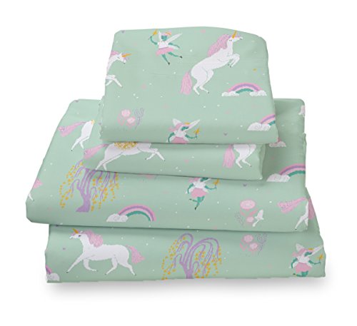 Product Cover Where the Polka Dots Roam Queen Fairytale Print Sheet Set for Kids Bedding - Double Brushed Ultra Microfiber Luxury Bedding Set