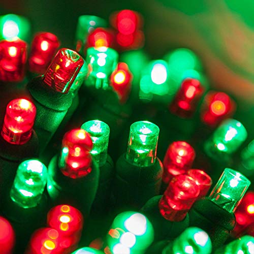 Product Cover 70 5mm LED Red and Green Christmas Lights, 24' Christmas Lights Red and Green LED String Lights Mini Lights Holiday Lights Christmas String Lights
