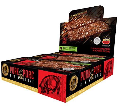 Product Cover Golden Nest Pork Jerky Bar, Gluten Free, Healthy Meat From Gourmet USA, Non-GMO Honey Glazed (1.5 oz.) - Pack of 12 (Honey Teriyaki)