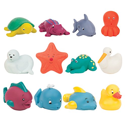 Product Cover Battat - Bath Buddies Squirters - 12-Pack Little Animal Squirts Fun Bath Toys for Babies 10m+