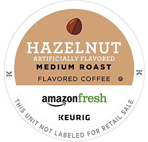Product Cover AmazonFresh 80 Ct. K-Cups, Hazelnut Flavored Medium Roast, Keurig K-Cup Brewer Compatible
