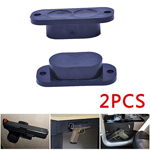 Product Cover Safety Solutions For Gun Storage Pack of 2 Gun Magnet Concealed Rifle & Shotgun Magnetic Holder (2 Magnet Holders)