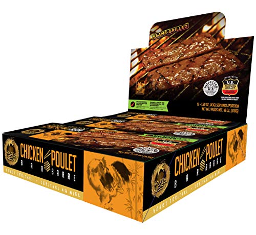 Product Cover Golden Nest Chicken Jerky Bar, Gluten Free, Healthy Meat From Gourmet USA, Non-GMO Honey Glazed (1.5 oz.) (Honey Teriyaki, Pack of 12)