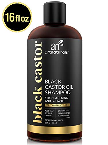 Product Cover ArtNaturals Black Castor Oil Shampoo - (16 Fl Oz / 473ml) - Strengthen, Grow and Restore - Jamaican Castor - For Color Treated Hair
