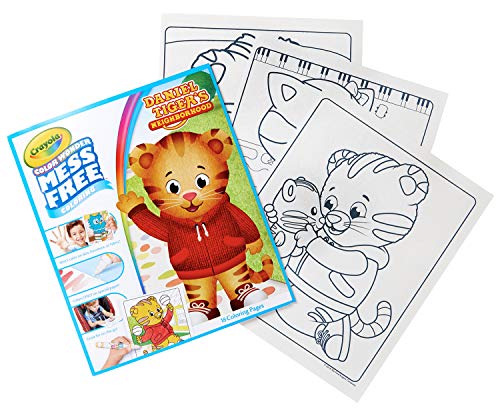 Product Cover Crayola Color Wonder, Daniel Tiger's Neighborhood, 18 Mess Free Coloring Pages, Gift for Age 3, 4, 5, 6