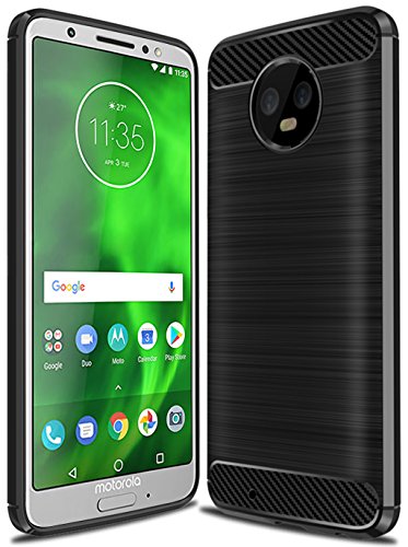 Product Cover Sucnakp Moto G6 Case, Moto G (6th Generation) Case, TPU Shock Absorption Technology Raised Bezels Protective Case Cover for Motorola Moto G6 5.7 Inch(Black)