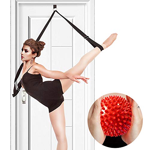Product Cover YAVOUN Stretch Band with Massage Ball,to Improve Leg Stretching for Ballet, Dance & Gymnastics Training, Excellent Gift for Your Friends and Loved Ones