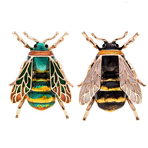 Product Cover W WOOGGE Fashion Natural Insect Animal Enamel Brooches Bee Bumble Bee Spider Alloy Pins Vintage Jewelry for Women