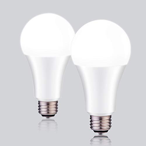 Product Cover LED Light Bulbs 3-Way 50/100/150W Equivalent YAMAO A21 5000K Daylight Light Bulbs UL Listed 800/1500/2200LM (2 Pack)