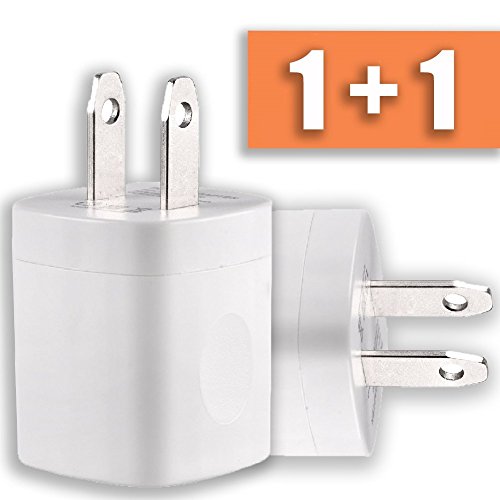 Product Cover 2PACK Fast Charger Block - Outlet USB Brick Wall AC Adapter Travel Plug Cube fits apple Watch iPhone X 8 7 6 5 SE Plus, Samsung Galaxy S9 S8 S7 S6 S5 Edge Kindle LG Pixel Wireless Charger