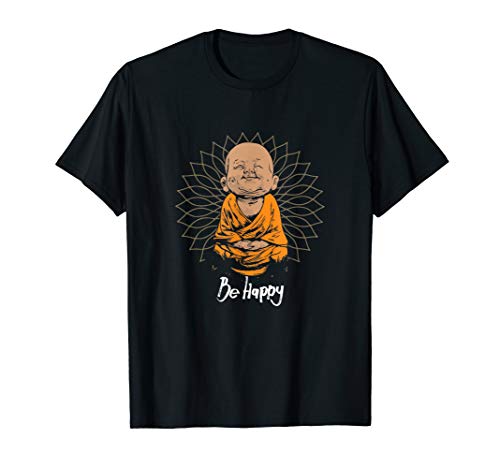 Product Cover Happy Zen little baby Buddha tee shirt Mandala Tee gift idea T-Shirt