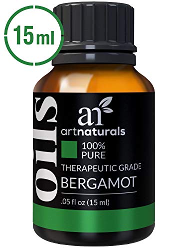 Product Cover ArtNaturals 100% Pure Bergamot Essential Oil - (.5 Fl Oz / 15ml) - Undilued Therapeutic Grade Citrus Fragrance- Uplift Wellness and Refresh - for Diffuser Hair Skin and Soap Making
