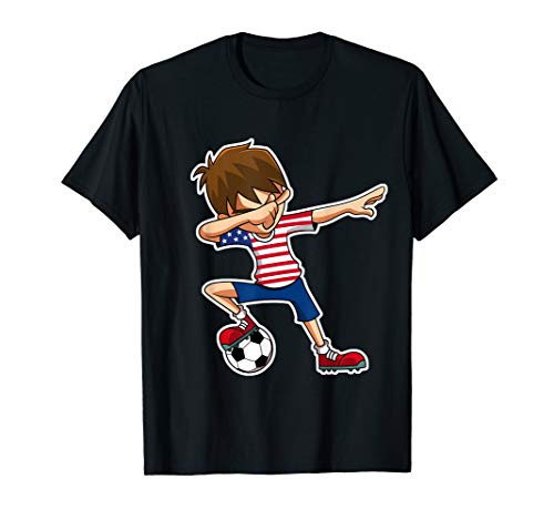Product Cover Dabbing Soccer Boy USA Shirt United States Boys Youth T-Shirt