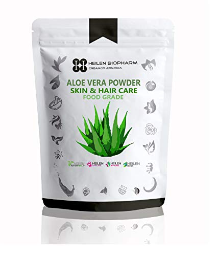 Product Cover Heilen Biopharm Face and Hair Care Natural Food Grade Aloe Vera Powder (200 gm/7 oz/0.44 lb)