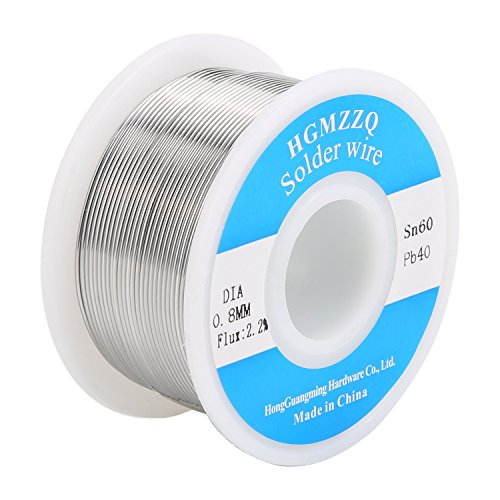 Product Cover HGMZZQ 60/40 Tin Lead Solder Wire with Rosin for Electrical Soldering 0.031 inch(0.8mm-0.22lbs)
