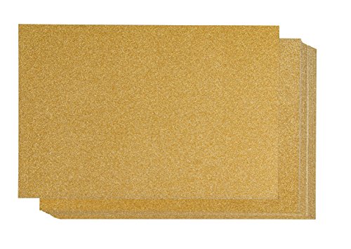 Product Cover Glitter Cardstock Paper - 24-Pack Gold Glitter Paper for DIY Craft Projects, Birthday Party Decorations, Scrapbook, Double-Sided, 250GSM, 8 x 12 inches