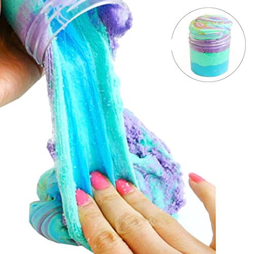Product Cover 2019 Newest Fairy Putty Fluffy Cloud Slime, Jumbo Fluffy Floam Slime Stress Relief Toy Scented Sludge Toy for Kids and Adults, Super Soft and Non-Sticky by E-Scenery (60ml)