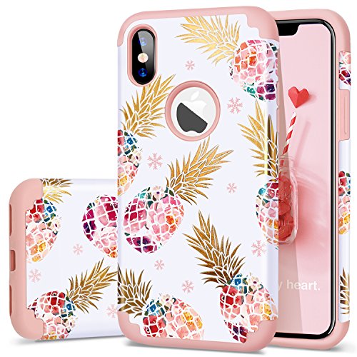 Product Cover Fingic Pineapple Case Compatible with iPhone X/10 Case,iPhone Xs (2018) Cover, Perfect Slim Fit Ultra Thin Protection Series Cute Shell Phone Case for Apple iPhone X/XS 5.8