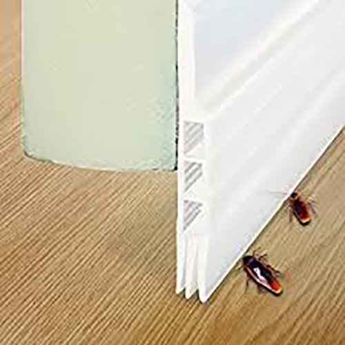 Product Cover STICK&SEAL 50 mm Sweep Weather Stripping Door Bottom Seal Strip (Translucent, 1 m)