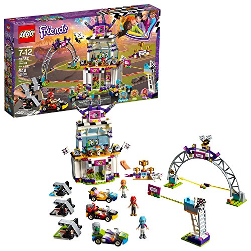 Product Cover LEGO Friends The Big Race Day 41352 Building Kit, Mini Go Karts and Toy Cars for Girls, Best Gift for Kids (648 Piece)