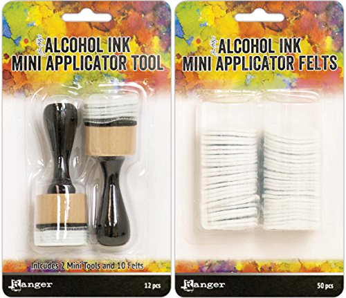 Product Cover Tim Holtz Alcohol Ink Mini Applicator Tool and Replacement Felt Bundle (Set of 2 Items)