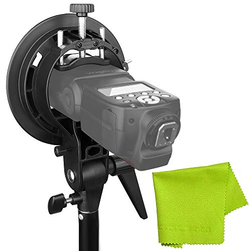 Product Cover Godox S-Type Bracket Bowens Mount Holder for Speedlite Flash Snoot Softbox Honeycomb +CLOUDSFOTO Cleaning Cloth