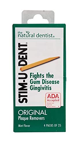 Product Cover Stim-U-Dent Plaque Removers 6 Packs of 4x25 Picks/Pack (600 Picks) - Mint Flavor (Pack of 6)
