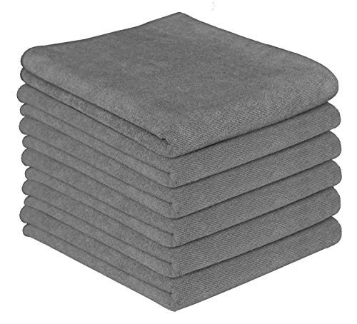 Product Cover Gryeer Microfiber Kitchen Towels - Highly Absorbent, Soft and Lint Free Dish Towels, 26x18 Inch, Pack of 6, Gray