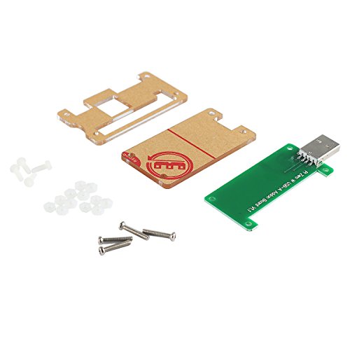 Product Cover Raspberry Pi Zero W USB-A Addon Board V1.1 No Data Line Required Plug in Then Play Provide A Full Sized, USB Type-A Connector with Protective Acrylic Case for Raspberry Pi Zero or Zero W