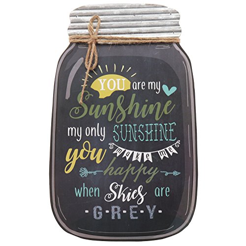 Product Cover Barnyard Designs You are My Sunshine Mason Jar Wall Decor Sign, Vintage Primitive Country Decor 14.25