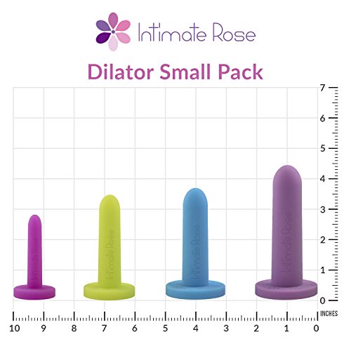 Product Cover Intimate Rose Silicone Dilators for Women & Men - Graduated from Small to Large - Dilator Set to Help with Vaginismus, Atrophy, Vulvodynia, Vaginitis, Therapy After Radiation - Small 4-Pack