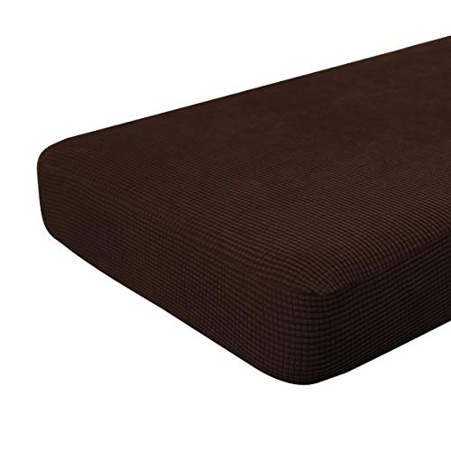 Product Cover Hokway Stretch Couch Cushion Slipcovers Reversible Cushion Protector Slipcovers Sofa Cushion Protector Covers(Chocolate, Large)