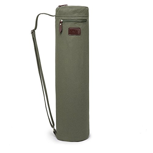 Product Cover Fremous Yoga Mat Bag and Carriers for Women and Men - Double Storage Pocket - Easy Access Zipper - Adjustable Shoulder Strap and Handle (Army Green)